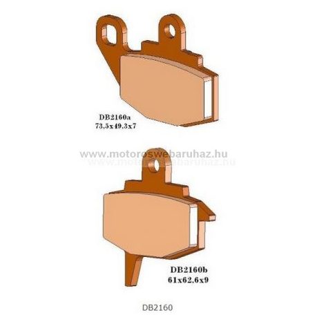 Fékbetét DELTA BRAKING (DB2160 MXN) Szinteres fékbetét -Cross, enduro