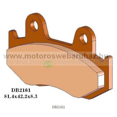 Fékbetét DELTA BRAKING (DB2161 RDN2) Szinteres fékbetét Utcai motorokhoz