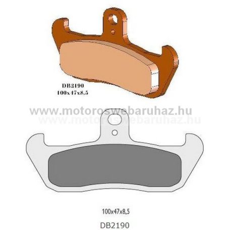 Fékbetét DELTA BRAKING (DB2190 MXN/ Szinteres fékbetét -Cross, enduro