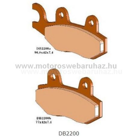 Fékbetét DELTA BRAKING (DB2200 MXN) Szinteres fékbetét -Cross, enduro