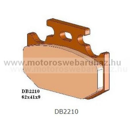 Fékbetét DELTA BRAKING (DB2210 MXN) Szinteres fékbetét -Cross, enduro