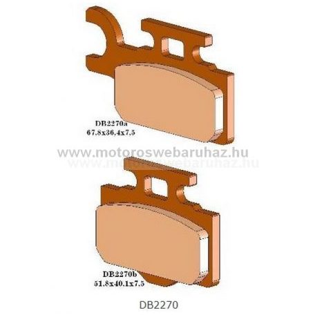 Fékbetét DELTA BRAKING (DB2270 MXN) Szinteres fékbetét -Cross, enduro