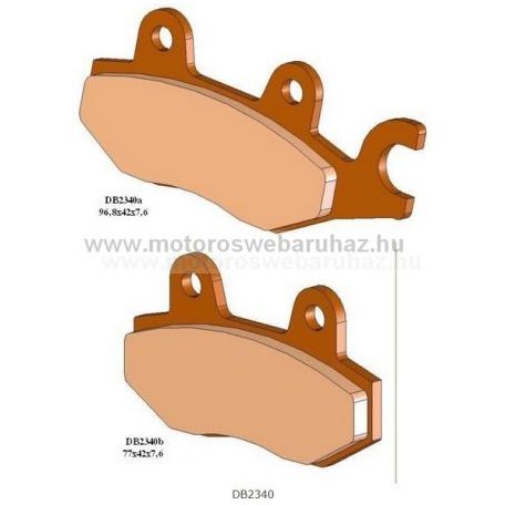 Fékbetét DELTA BRAKING (DB2340 QDN) Szinteres fékbetét Quadokhoz