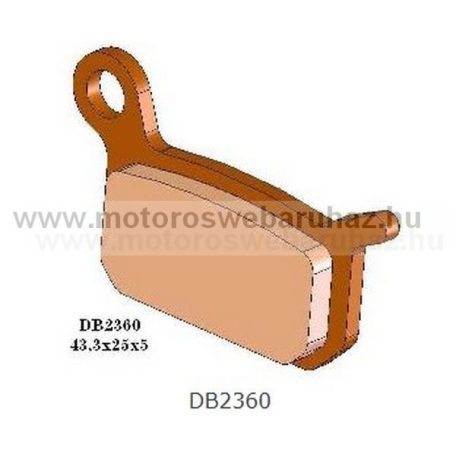 Fékbetét DELTA BRAKING (DB2360 MXN) Szinteres fékbetét -Cross, enduro