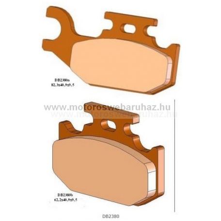 Fékbetét DELTA BRAKING (DB2380 QDN) Szinteres fékbetét Quadokhoz