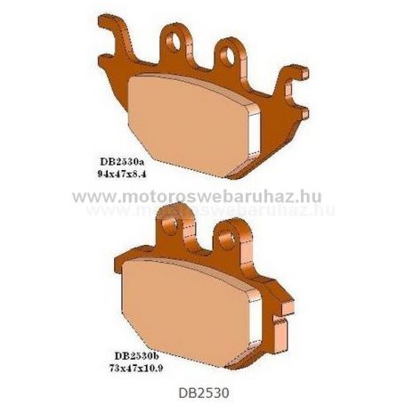 Fékbetét DELTA BRAKING (DB2530 QDN) Szinteres fékbetét Quadokhoz