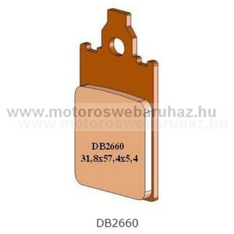 Fékbetét DELTA BRAKING (DB2660 MXN) Szinteres fékbetét -Cross, enduro