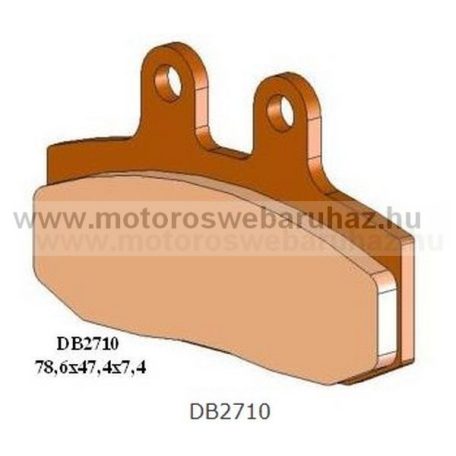 Fékbetét DELTA BRAKING (DB2710 RDN2) Szinteres fékbetét Utcai motorokhoz