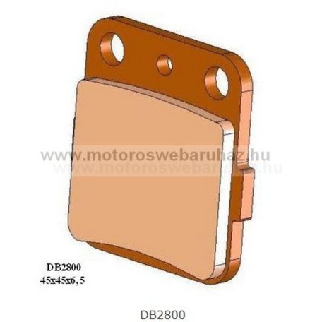 Fékbetét DELTA BRAKING (DB2800 MXN) Szinteres fékbetét -Cross, enduro