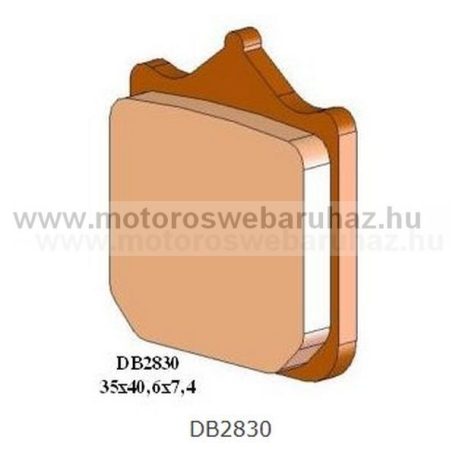 Fékbetét DELTA BRAKING (DB2830 RDN2) Szinteres fékbetét Utcai motorokhoz