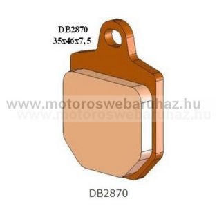  Fékbetét DELTA BRAKING (DB2870 RDN2 ) Szinteres fékbetét Utcai motorokhoz