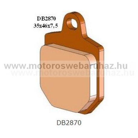 Fékbetét DELTA BRAKING (DB2870 RDN2 ) Szinteres fékbetét Utcai motorokhoz