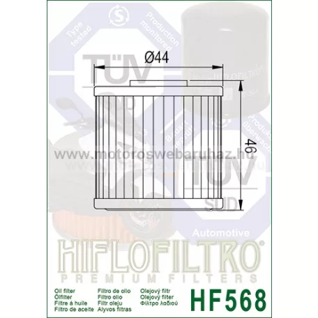 OLAJSZŰRŐ HIFLOFILTRO (HF-568)