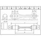 Hajtókar szett DR (IM07033) NORMÁL HAJTÓKAR MINARELLI AM ÉS RV MOTOR BLOKKHOZ, 16 MM-ES ALSÓ CSAPPAL