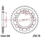 LÁNCKERÉK HÁTSÓ ALU JT (JTA75) 520-as LÁNCHOZ FEKETE