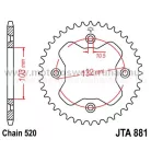 LÁNCKERÉK HÁTSÓ ALU JT (JTA881) FEKETE/NARANCS