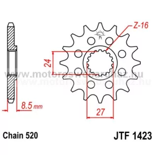 LÁNCKERÉK ELSŐ JT (JTF1423) 520-as LÁNCHOZ