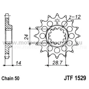 LÁNCKERÉK ELSŐ JT (JTF1529) 530-as LÁNCHOZ