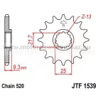 LÁNCKERÉK ELSŐ JT (JTF1539) 520-as LÁNCHOZ