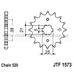 LÁNCKERÉK ELSŐ JT (JTF1573) 520-as LÁNCHOZ