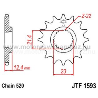 LÁNCKERÉK ELSŐ JT (JTF1593) 520-as LÁNCHOZ