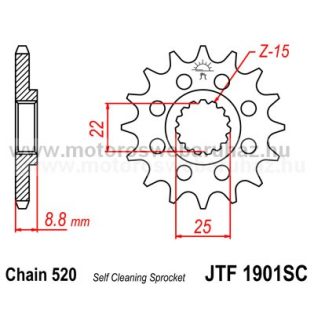 LÁNCKERÉK ELSŐ JT (JTF1901) 520-as LÁNCHOZ