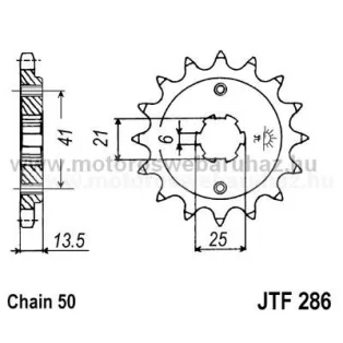 LÁNCKERÉK ELSŐ JT (JTF286) 530-as LÁNCHOZ