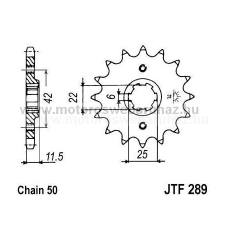 LÁNCKERÉK ELSŐ JT (JTF289) 530-as LÁNCHOZ