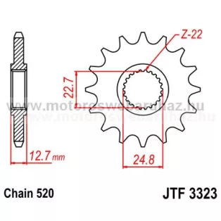 LÁNCKERÉK ELSŐ JT (JTF3323) 520-as LÁNCHOZ