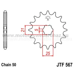 LÁNCKERÉK ELSŐ JT (JTF567) 530-as LÁNCHOZ
