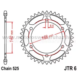 LÁNCKERÉK HÁTSÓ JT (JTR6) 525-ös LÁNCHOZ