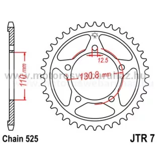 LÁNCKERÉK HÁTSÓ JT (JTR7) 525-ös LÁNCHOZ