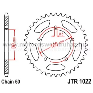 LÁNCKERÉK HÁTSÓ JT (JTR1022) 530-as LÁNCHOZ