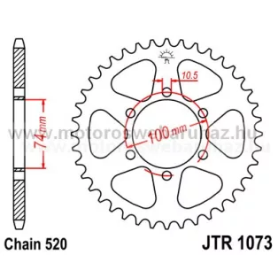 LÁNCKERÉK HÁTSÓ JT (JTR1073) 520-as LÁNCHOZ