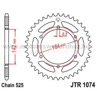 LÁNCKERÉK HÁTSÓ JT (JTR1074) 525-ös LÁNCHOZ