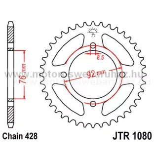 LÁNCKERÉK HÁTSÓ JT (JTR1080) 428-as LÁNCHOZ