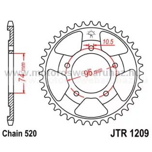 LÁNCKERÉK HÁTSÓ JT (JTR1209) 520-as LÁNCHOZ