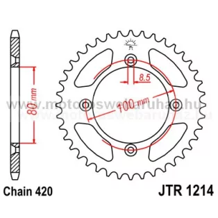 LÁNCKERÉK HÁTSÓ JT (JTR1214) 420-as LÁNCHOZ