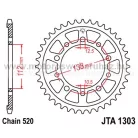 LÁNCKERÉK HÁTSÓ ALU JT (JTA1303) 520-as LÁNCHOZ FEKETE