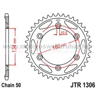 LÁNCKERÉK HÁTSÓ JT (JTR1306) 530-as LÁNCHOZ