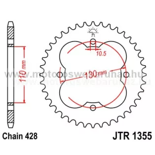 LÁNCKERÉK HÁTSÓ JT (JTR1355) 428-as LÁNCHOZ