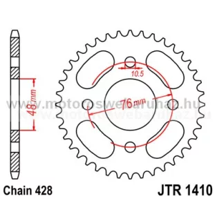 LÁNCKERÉK HÁTSÓ JT (JTR1410) 428-as LÁNCHOZ