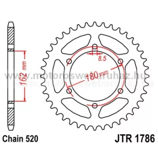 LÁNCKERÉK HÁTSÓ JT (JTR1786) 520-as LÁNCHOZ