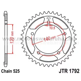 LÁNCKERÉK HÁTSÓ JT (JTR1792)