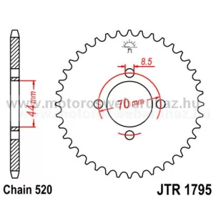 LÁNCKERÉK HÁTSÓ JT (JTR1795) 520-as LÁNCHOZ