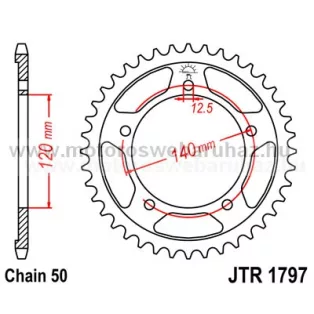 LÁNCKERÉK HÁTSÓ JT (JTR1797) 530-as LÁNCHOZ