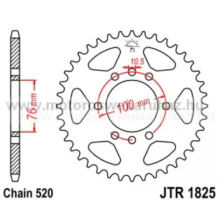 LÁNCKERÉK HÁTSÓ JT (JTR1825) 520-as Lánchoz