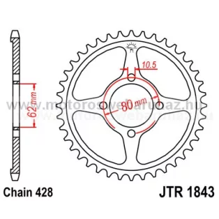 LÁNCKERÉK HÁTSÓ JT (JTR1843) 428-as LÁNCHOZ