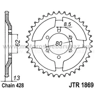 LÁNCKERÉK HÁTSÓ JT (JTR1869) 428-as LÁNCHOZ