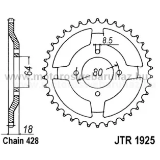 LÁNCKERÉK HÁTSÓ JT (JTR1925) 428-as LÁNCHOZ